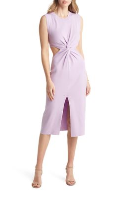 VICI Collection Cutout Knit Dress in Dusty Lilac