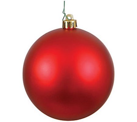 Vickerman 10" Red Matte Ball Christmas Ornament