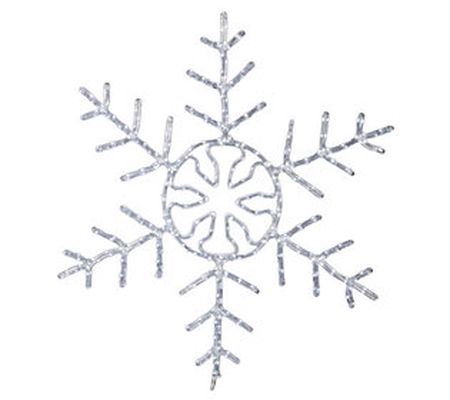 Vickerman 24" Forked Snowflake Christmas Orname nt, LED