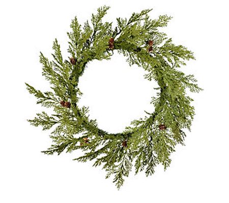 Vickerman 30" Cedar Pinecone Wreath