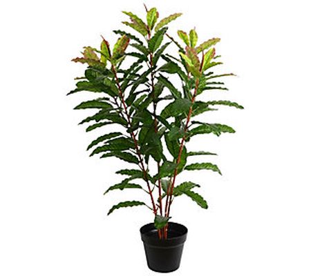Vickerman 34" Artificial Green Myrtle Real Touc h Plant.