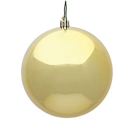 Vickerman 4" Shiny Ball Christmas Ornament, 6 p er Bag