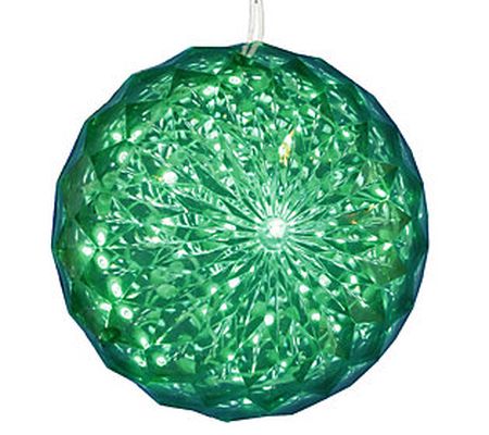 Vickerman 6" Crystal Ball Christmas Ornament w/ 30 LED Lights