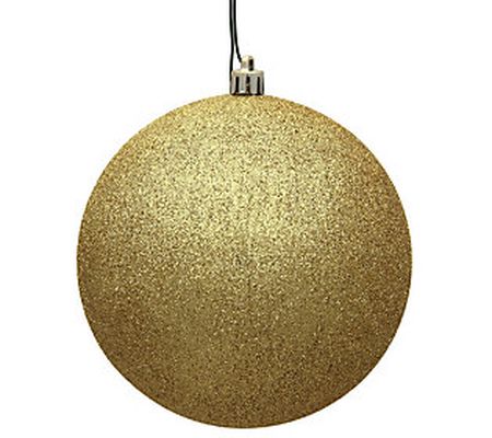 Vickerman 6" Glitter Ball Ornament, 4 per Bag