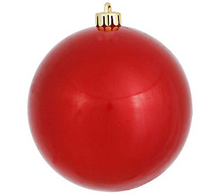 Vickerman 8" Red Candy Ball Ornament