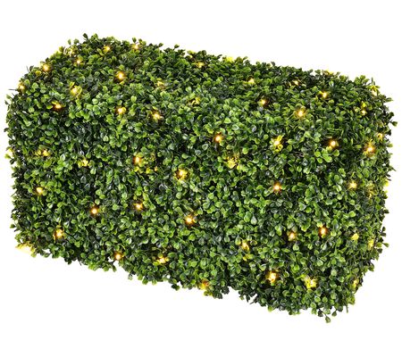 Vickerman Artificial Green Boxwood Hedge, UV Re istant