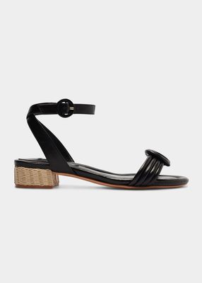 Vicky Leather Knot Sandals