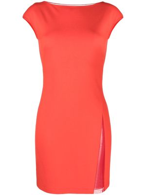 Victor Glemaud cap-sleeve mini dress - Red