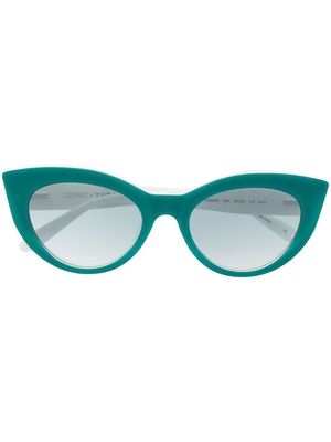 Victor Glemaud cat-eye tinted sunglasses - Green
