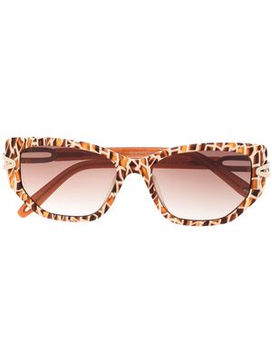 Victor Glemaud gradient cat-eye sunglasses - Brown