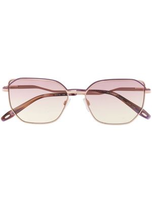 Victor Glemaud gradient geometric-frame sunglasses - Purple