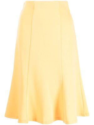 Victor Glemaud high-waist tulip skirt - Yellow