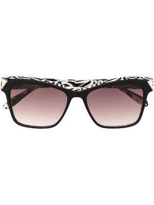 Victor Glemaud square-frame gradient sunglasses - Black