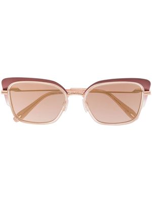 Victor Glemaud tinted butterfly-frame sunglasses - Brown