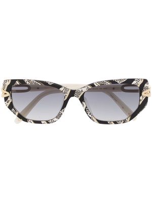 Victor Glemaud tinted cat-eye sunglasses - Brown