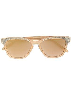 Victor Glemaud tinted-lens square-frame sunglasses - Gold