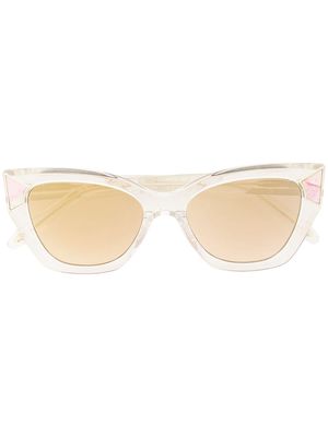 Victor Glemaud transparent cat-eye sunglasses - Silver