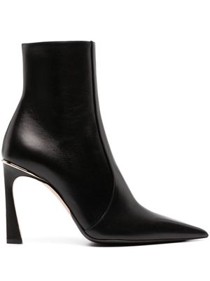 Victoria Beckham 100mm leather ankle boots - Black