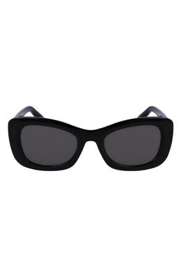Victoria Beckham 50mm Butterfly Sunglasses in Black