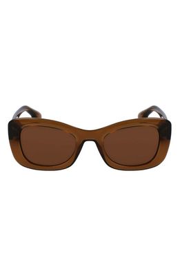 Victoria Beckham 50mm Butterfly Sunglasses in Caramel