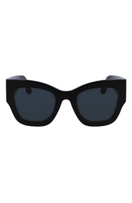 Victoria Beckham 51mm Butterfly Sunglasses in Black