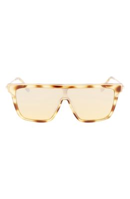 Victoria Beckham 53mm Shield Sunglasses in Blonde Havana