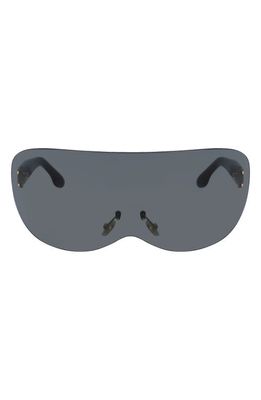 Victoria Beckham 82mm Oversize Shield Sunglasses in Grey Smoke
