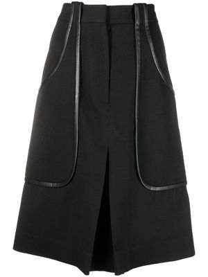 Victoria Beckham A-line midi-skirt - Black