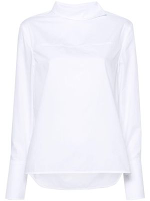 Victoria Beckham asymmetric poplin blouse - White