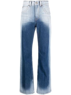 Victoria Beckham bleached straight-leg jeans - Blue