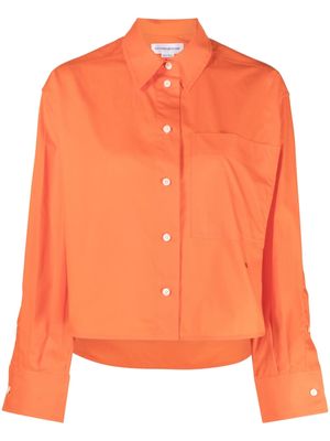 Victoria Beckham button-up cropped shirt - Orange