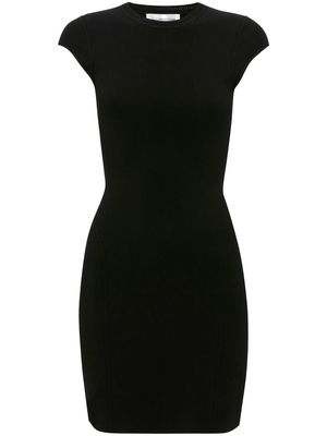 Victoria Beckham cap-sleeve knitted minidress - Black