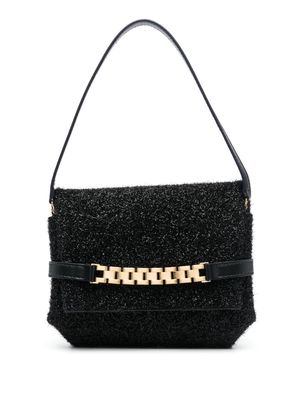 Victoria Beckham chain-detail metallic tote bag - Black