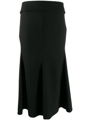 Victoria Beckham chain detail midi skirt - Black
