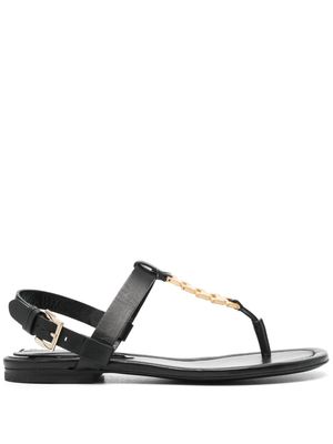 Victoria Beckham chain-embellished sandals - Black