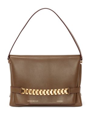 Victoria Beckham Chain Pouch leather shoulder bag - Brown