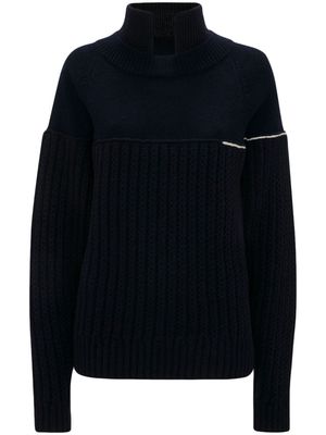 Victoria Beckham Collar Detail wool jumper - Black