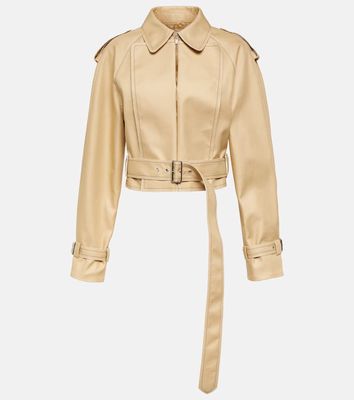 Victoria Beckham Cropped cotton gabardine jacket