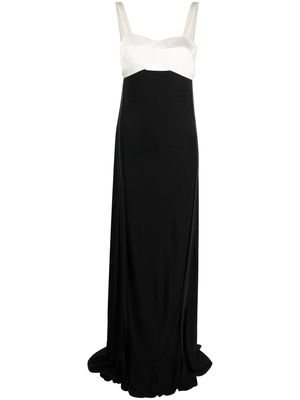 Victoria Beckham cut-out sleeveless gown - Black