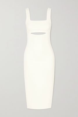 Victoria Beckham - Cutout Stretch-knit Midi Dress - White