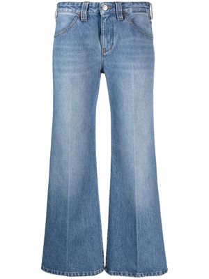 Victoria Beckham Edie California Wash mid-rise flared jeans - Blue