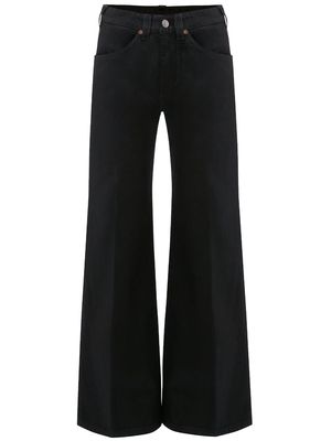 Victoria Beckham Edie mid-rise flared jeans - Black