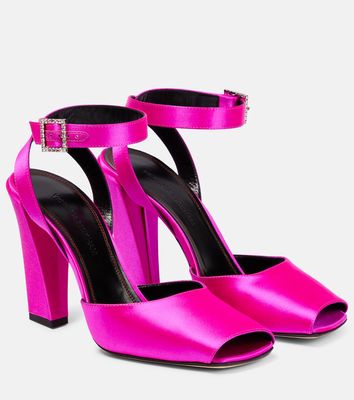 Victoria Beckham Embellished satin sandals
