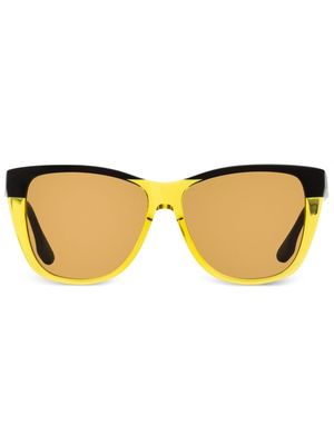 Victoria Beckham Eyewear colour-block square-frame sunglasses - Black