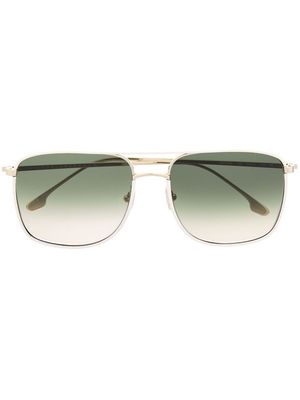 Victoria Beckham Eyewear square-frame pilot sunglasses - White