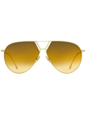 Victoria Beckham Eyewear VB208S pilot-frame sunglasses - Gold