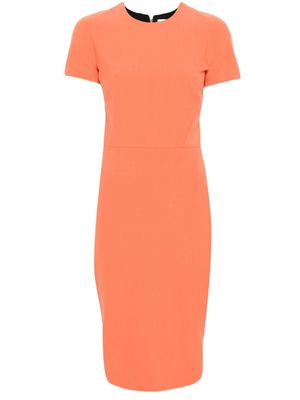 Victoria Beckham fitted midi dress - Orange