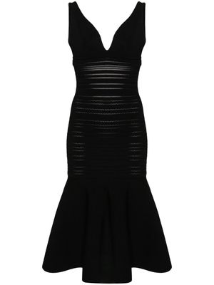 Victoria Beckham Frame Detail sleeveless dress - Black