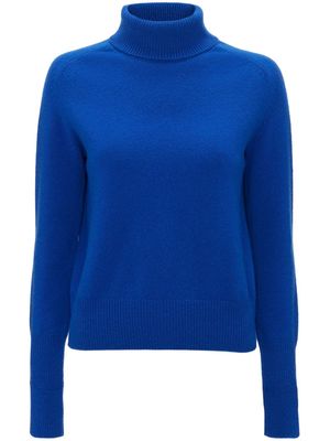 Victoria Beckham full-neck wool jumper - Blue