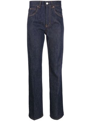 Victoria Beckham high-rise straight-leg jeans - Blue